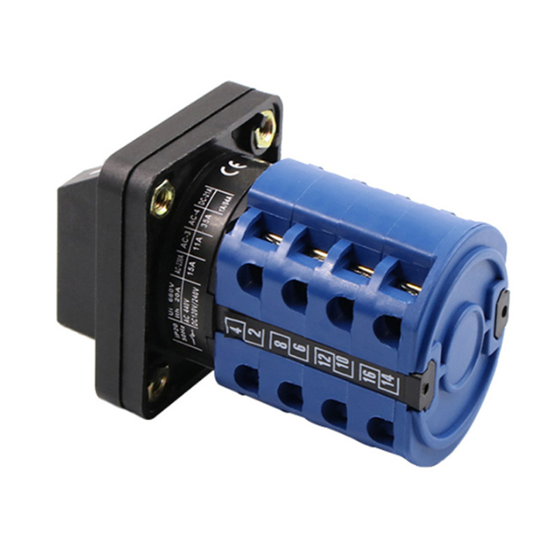 660V 20A 8 position rotary switch Changeover rotary cam switch 16 terminals 4 poles control motor electric switch