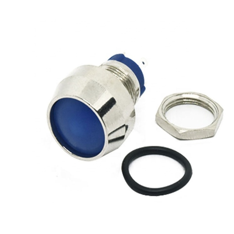 12mm Metal Push Button Switch Round Head Switch with 12V led illuminated on off momentary switch pushbutton