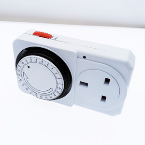 24 Hour Cyclic Timer Switch Kitchen Timer Outlet Loop Universal Timing Socket Mechanical Timer 230VAC 3500W 16A UK EU CN US Plug