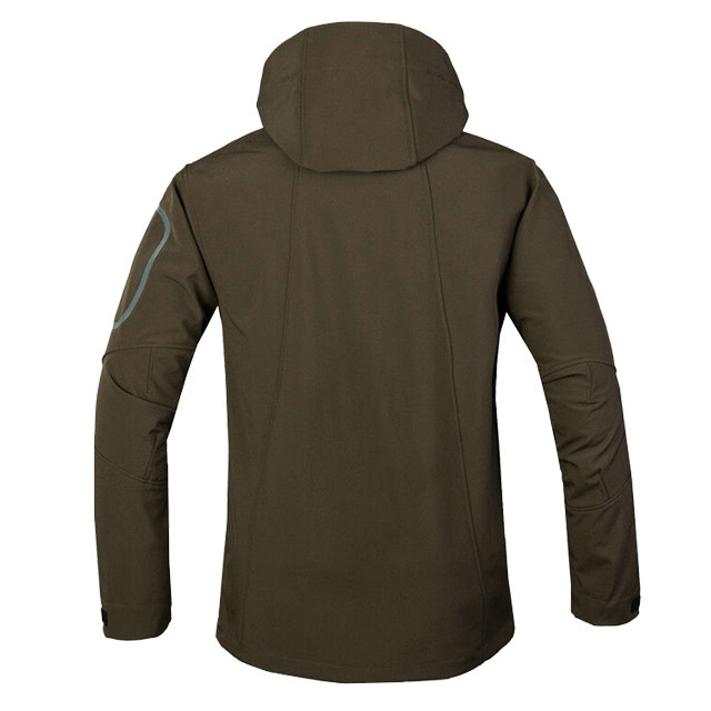 New Design Men's Softshell Jacket for Hunting Warm and Windproof Sports Wear for Autumn and Winter with Hooded