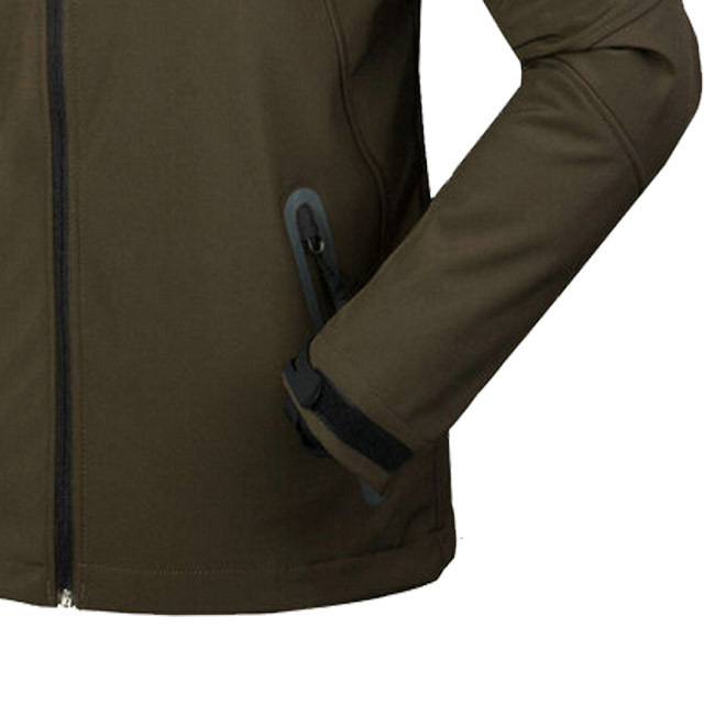 New Design Men's Softshell Jacket for Hunting Warm and Windproof Sports Wear for Autumn and Winter with Hooded