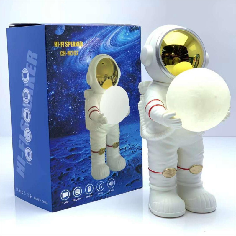 CH-M261-263 Astronaut fashion night light ornament subwoofer radio TF card speakers