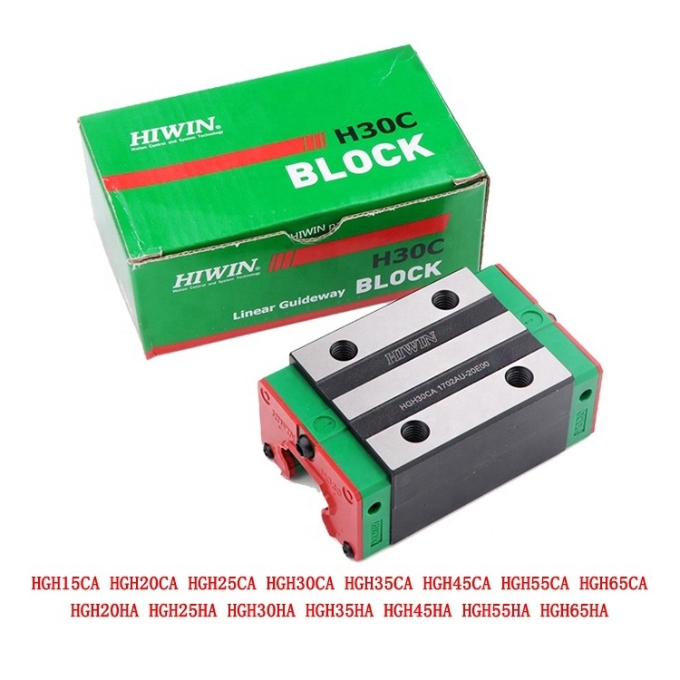 HGH-HA Series Heavy Duty HIWIN CNC Linear Guideway Rail and Linear Block Bearings HGH20HA/HGH25HA/HGH30HA/HGH35HA/HGH45HA/HGH55H