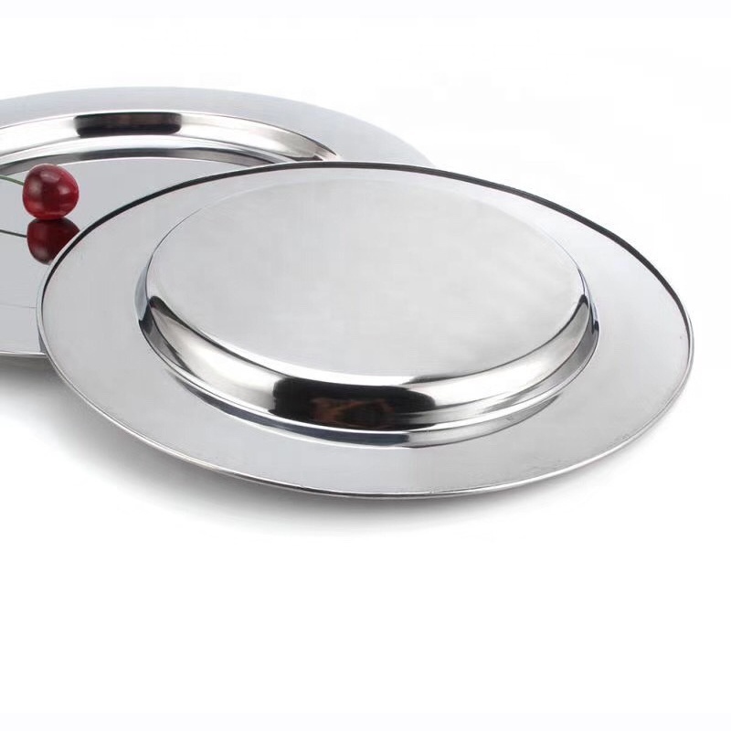 Wholesale Silver Stainless Steel Charger Plates for Wedding