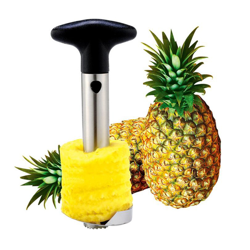 304 Stainless Steel Pineapple Stem Remover Pineapple Corer Peeler Slicer for All in one Kitchen Gadget