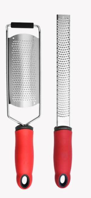 Dishwasher Safe 304 Stainless Steel Blade Food Grade Citrus Zester & Cheese Grater set of 2