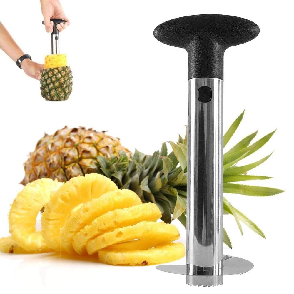 304 Stainless Steel Pineapple Stem Remover Pineapple Corer Peeler Slicer for All in one Kitchen Gadget