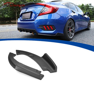 Car Rear Wrap Angle Diffuser Splitter Car Front Lip Splitter Front Bumper Apron Lip For Honda Civic 10th Gen 2016-2020