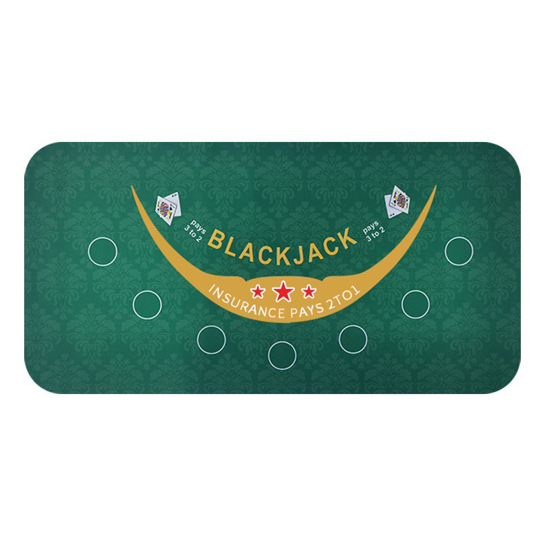 Manufacture Sell 120*60 CM Portable Poker Table Mat Water Resistant Texas Hold'em Poker Mat