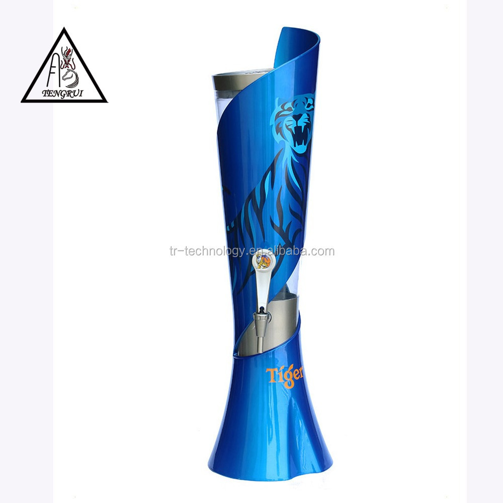 Tabletop drink dispenser torch shape beer/wine/beverage/liquor tower