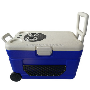 TR-Food Grade New design music ice Cooler Box Portable ice chest with bluetooth speaker,refrigeration equipment speaker cooler