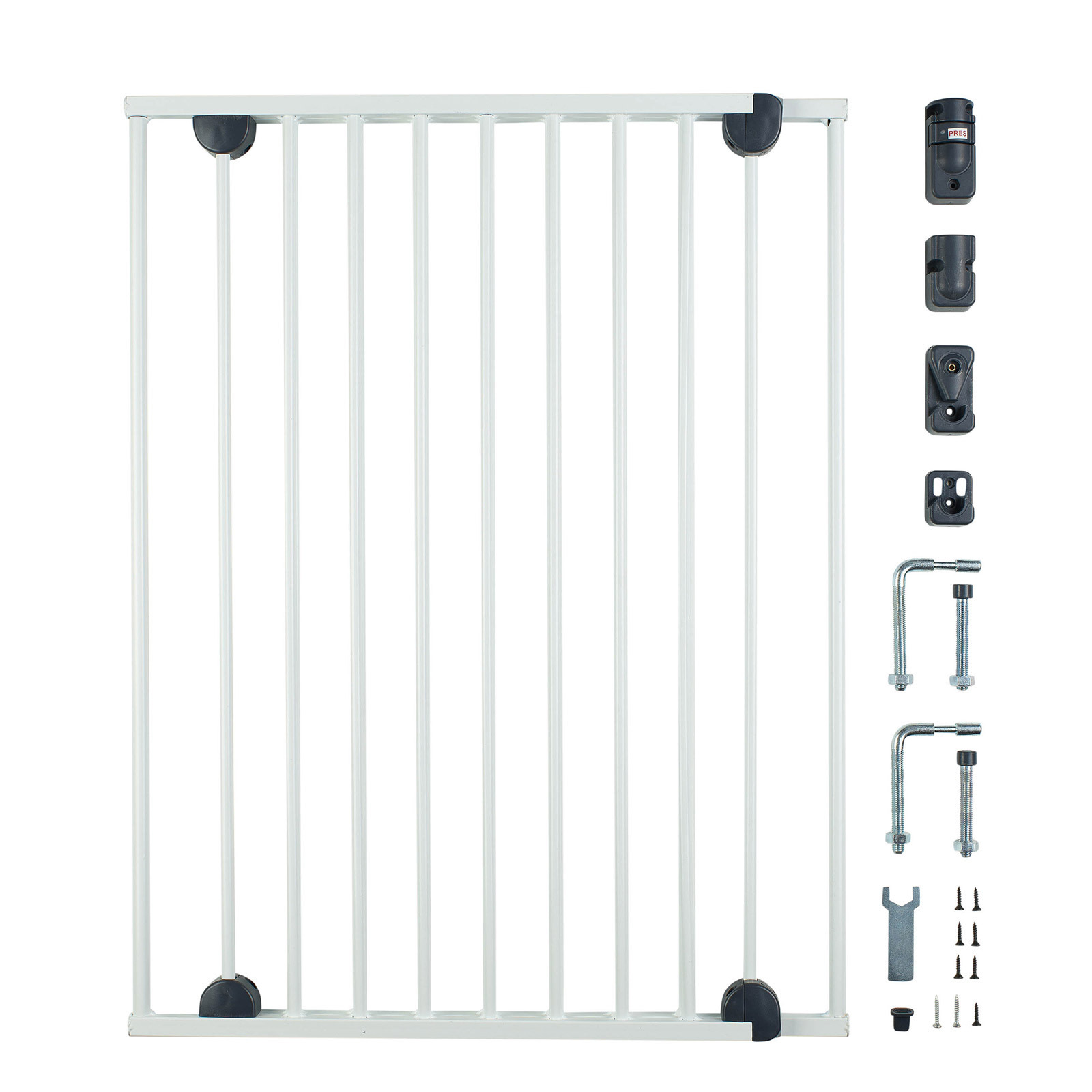 Expandable Baby Safety Gates Metal Stairs Gate Security Fence 62-102 cm Dog and Cat Safety Gates Made in Turkey