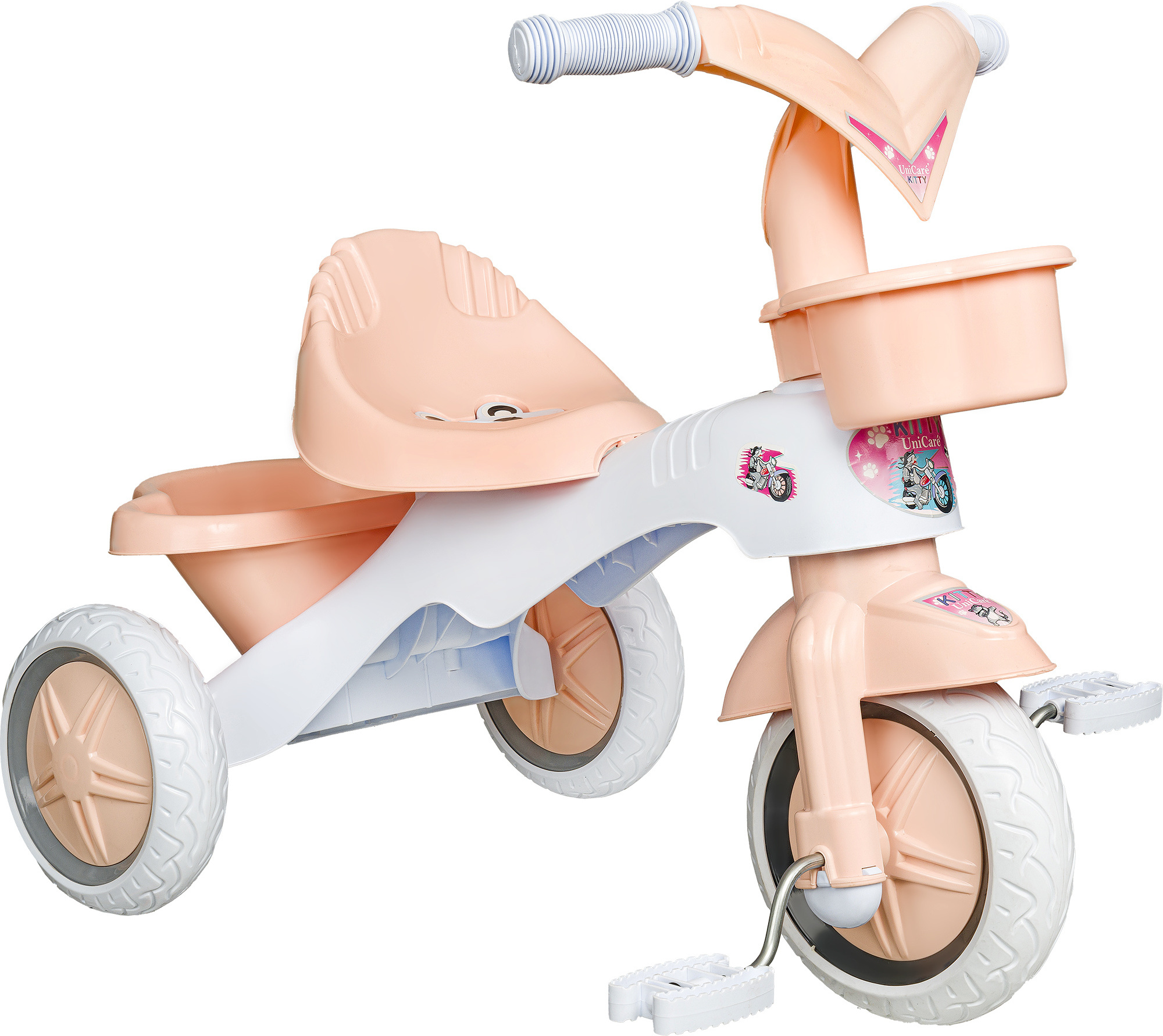 New Plastic Tricycle for Kids Baby  2-5 Years  Child Tricycle Kids Bike Soft Wheels Child Tricycle Slient Wheel Funny Time Toys