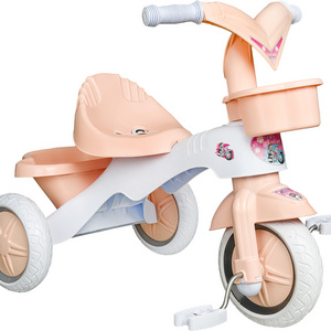 New Plastic Tricycle for Kids Baby  2-5 Years  Child Tricycle Kids Bike Soft Wheels Child Tricycle Slient Wheel Funny Time Toys