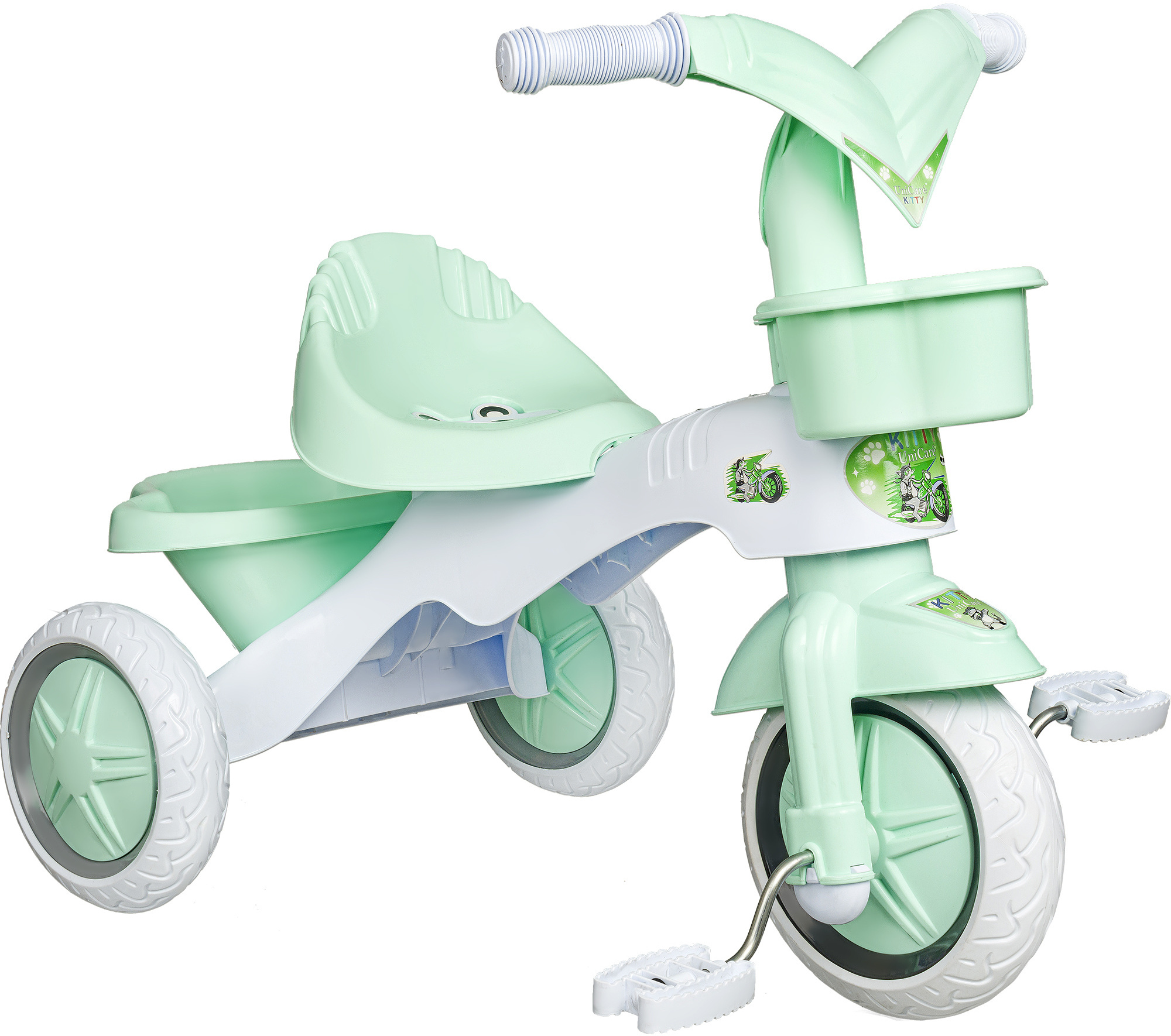 New Plastic Tricycle for Kids Baby  2-5 Years  Child Tricycle Kids Bike Soft Wheels Child Tricycle Slient Wheel Funny Time Toys