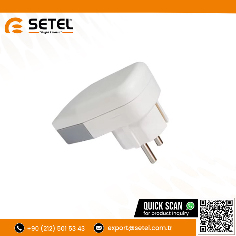 Easy to connect keyless grounding plug with 2 Pin for outdoor electrical outlets at affordable price