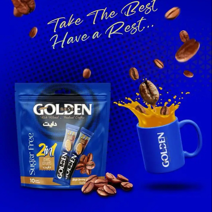 GOLDEN INSTANT COFFFE 3in1 ESPRESSO CAPPUCCINO MOCHA TURKISH COFFEE CARAMEL MACCIHATO DELICIOUS TASTE HOT CHOCOLATE