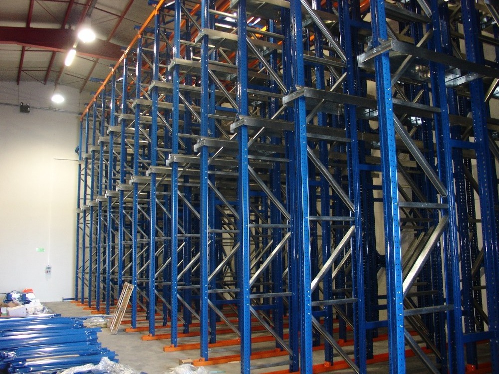 FIFO-LIFO Industrial Metal Steel Racking System Warehouse Storage Shelves and Pallet Racking for Storage