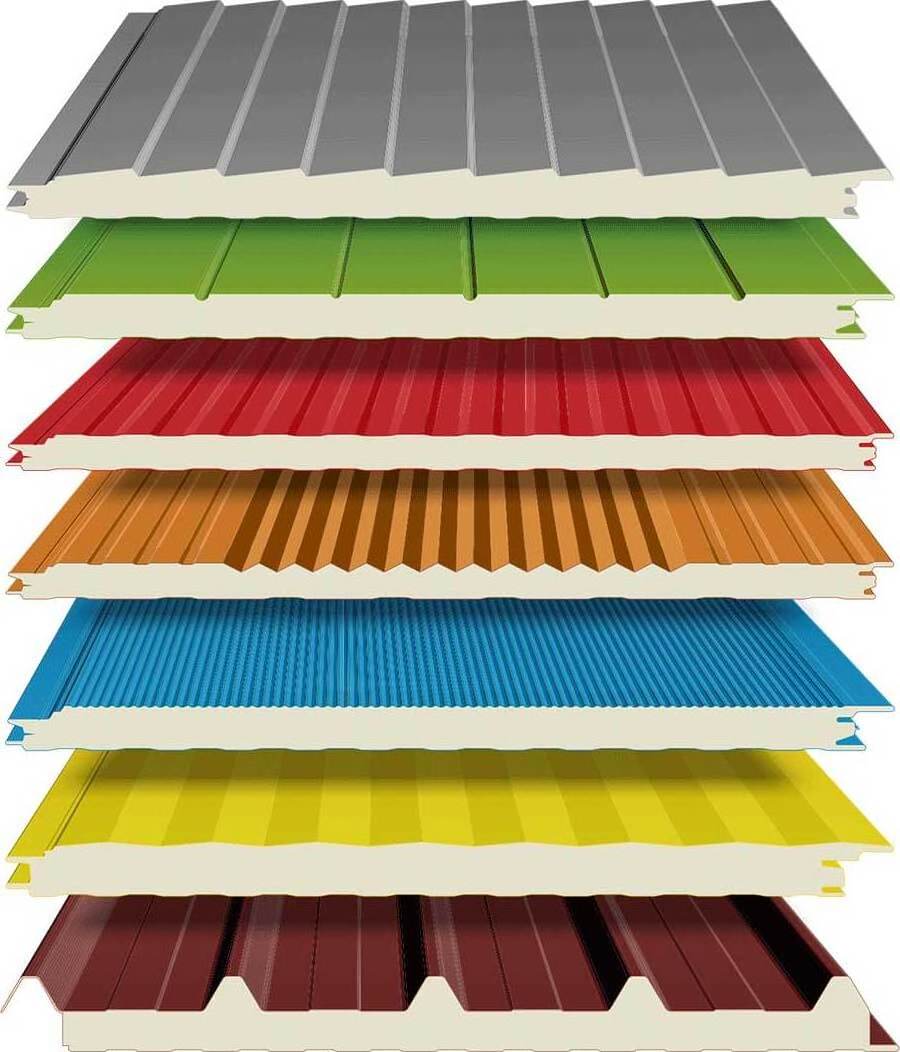 High Quality PU/PIR Insulated  Sandwich Panels for Wall and Roof