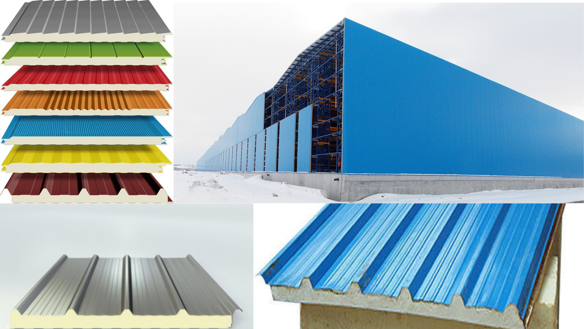 High Quality PU/PIR Insulated  Sandwich Panels for Wall and Roof