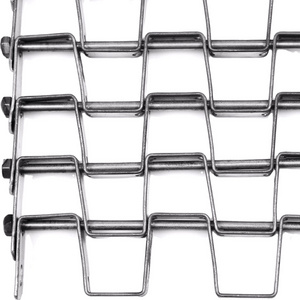 Stainless Steel Wire Flat Chain Link Mesh Conveyor Belt