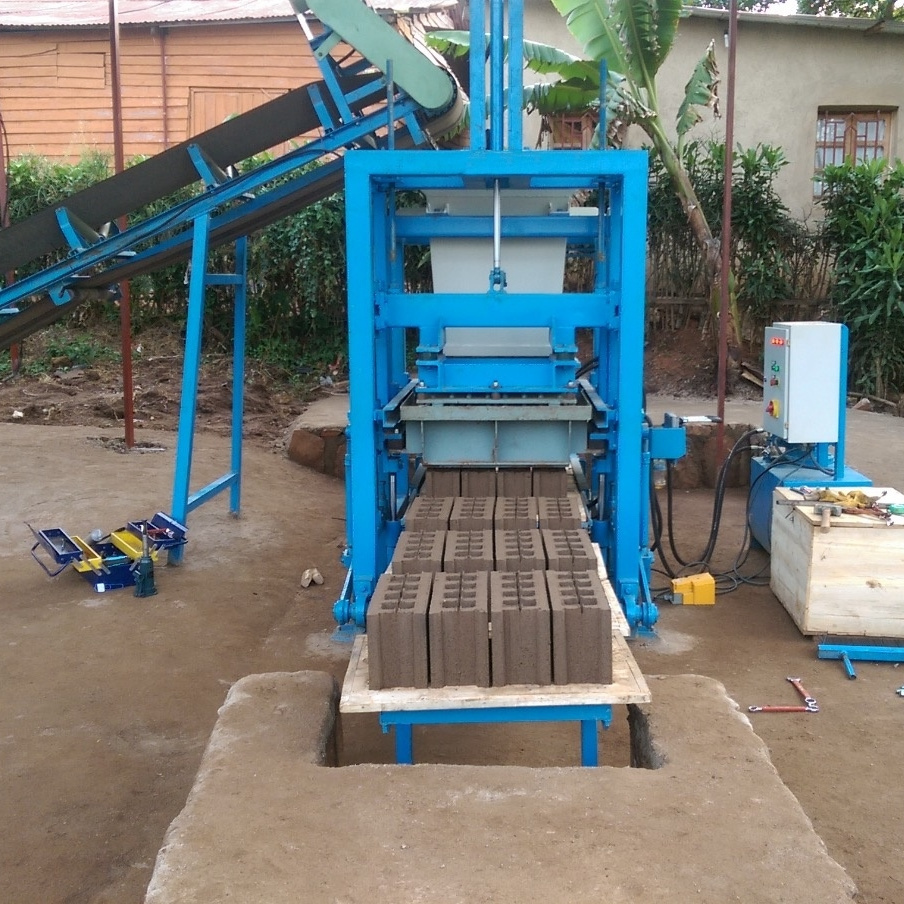 32 kW, semi automatic, hydraulic power concrete block making machine