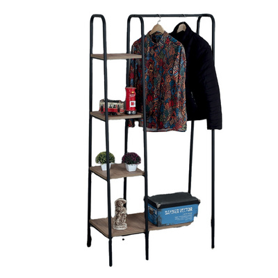 Coat Rack Hall Tree with Shoe Bench for Entryway Entryway Bench with Coat Rack, 4-in-1 with 9 Removable Hooks a Hanging Rod