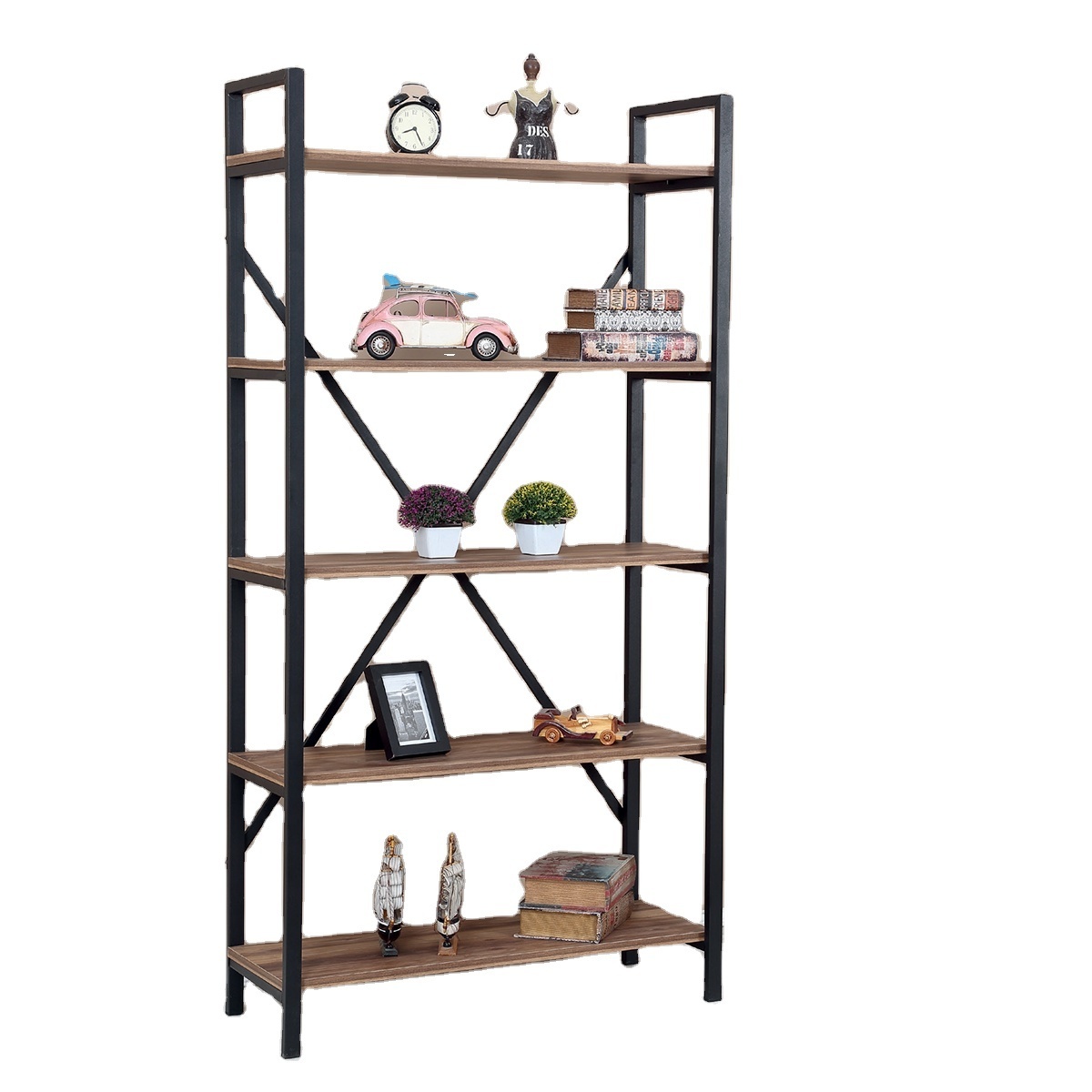 Hot Sale 4 Tier wooden Storage Racks Shelving Units For Kitchen Living Room Bedroom Office Use