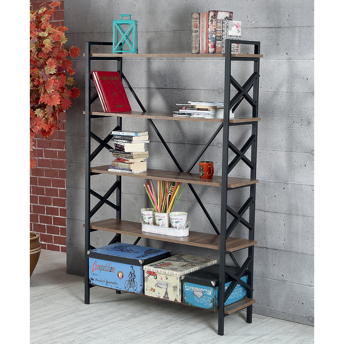 Hot Sale 4 Tier wooden Storage Racks Shelving Units For Kitchen Living Room Bedroom Office Use