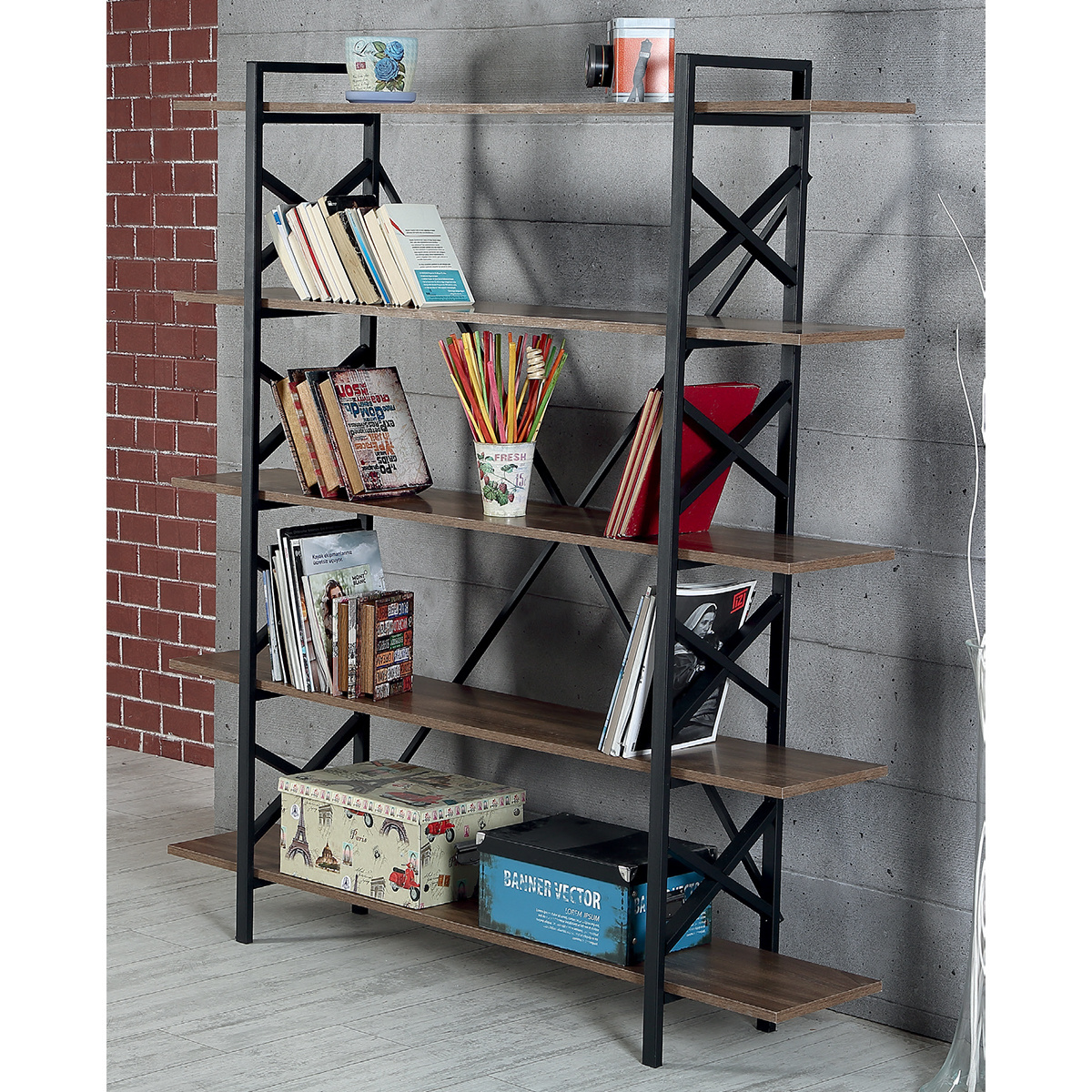 Hot Sale 4 Tier wooden Storage Racks Shelving Units For Kitchen Living Room Bedroom Office Use