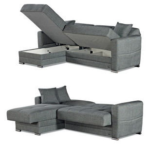 Modern Design L shaped corner Modular sofa cum beds with storage and multi-functions | Lightweight Turkish Furniture