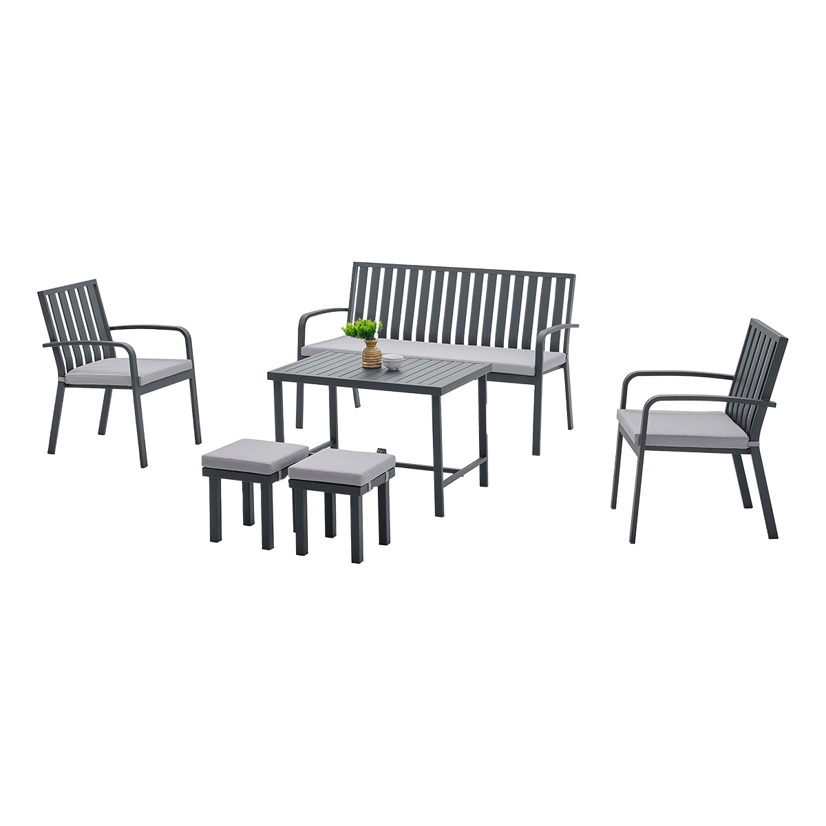 Fashionable outdoor bench steel urban bench design patio long timber bench seat with back rest