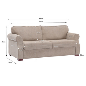 Apartment Furniture Frame Folding Sofa Bed Futon Fabric Convertible Pull Out Double Sofa Bed With Storage