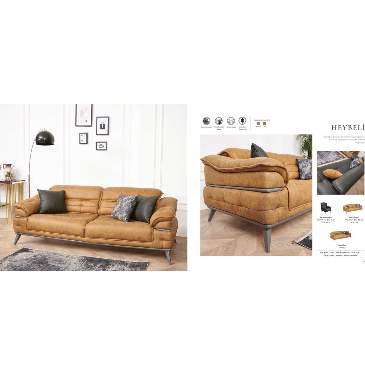 Leather Sofa Elegance Style Comfortable Seater New Trend European Chesterfield sofa set Hotel And home Furniture