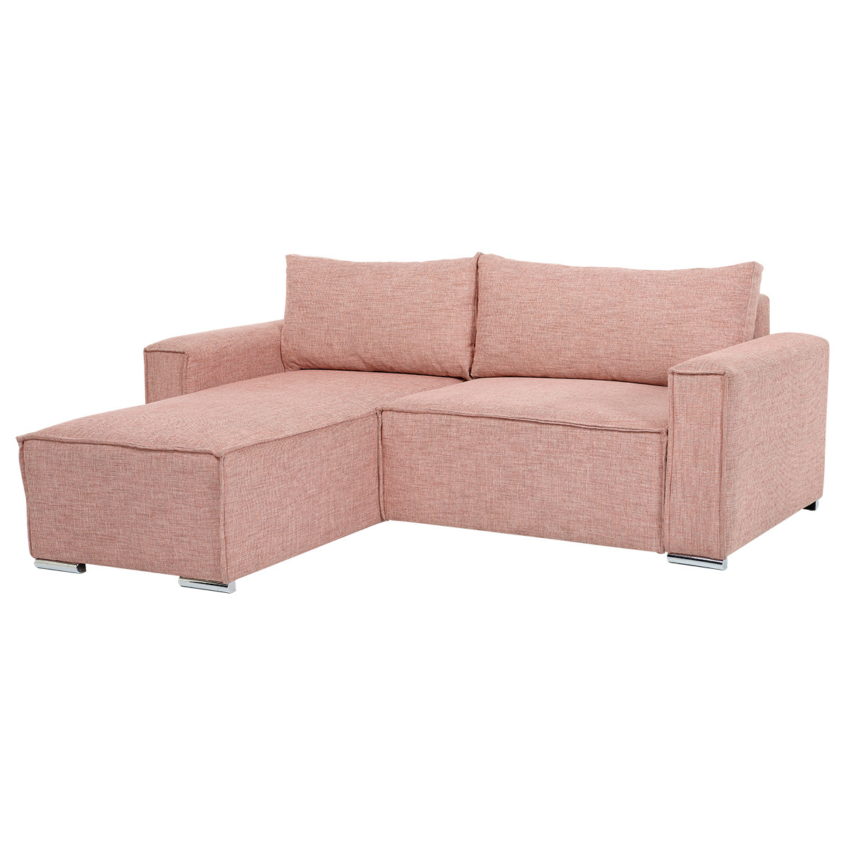 Upholstered Sleeper Bed, Pull Out Sofa Bed Couch Attached,  and Adjustable Backrest Comfortable Sofa Bed Space-Saving Furniture