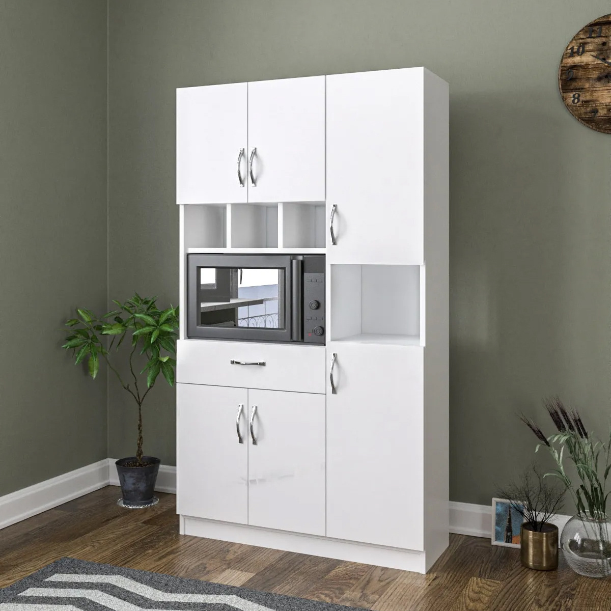 Kitchen Cupboard with Cutlery and Oven Space - Premium Storage Solution - High-Quality, Organize Your Kitchen with Style