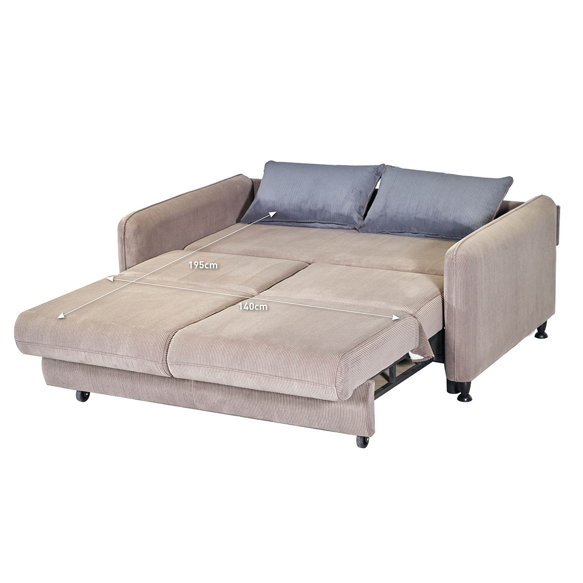 Folding Sofa Bed Memory Foam Dark Gray Convertible Sleeper chair Couch Sofa Bed for Guest Sleeping Couch