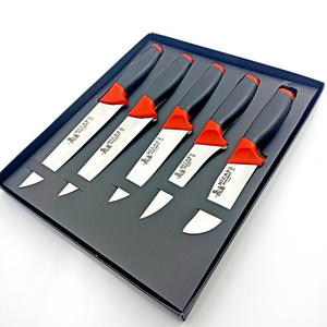 High Quality  Non-Slip Plastic Handle  5 Pcs Knife set 4116 German Origin Stainless Steel Kitchen Knives  Made In Turkey