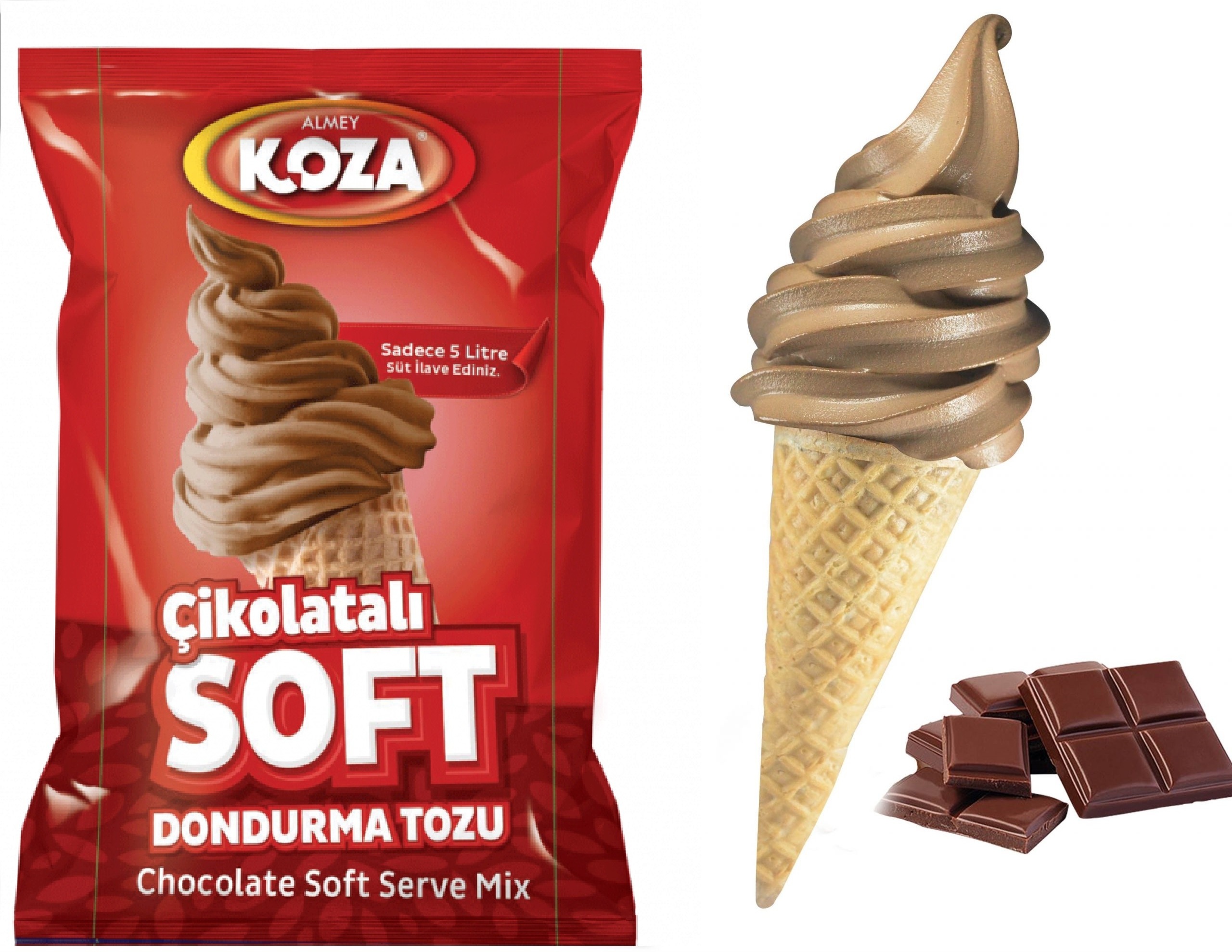 Chocolate Cacao Soft Serve Ice Cream Mix Powder