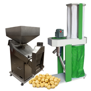 Peanut Hazelnut Skin Peeling and Dust Extraction Machine by Brushing 304 Stainless Steel Nuts Skin Peeling Machine | NUT-SPB