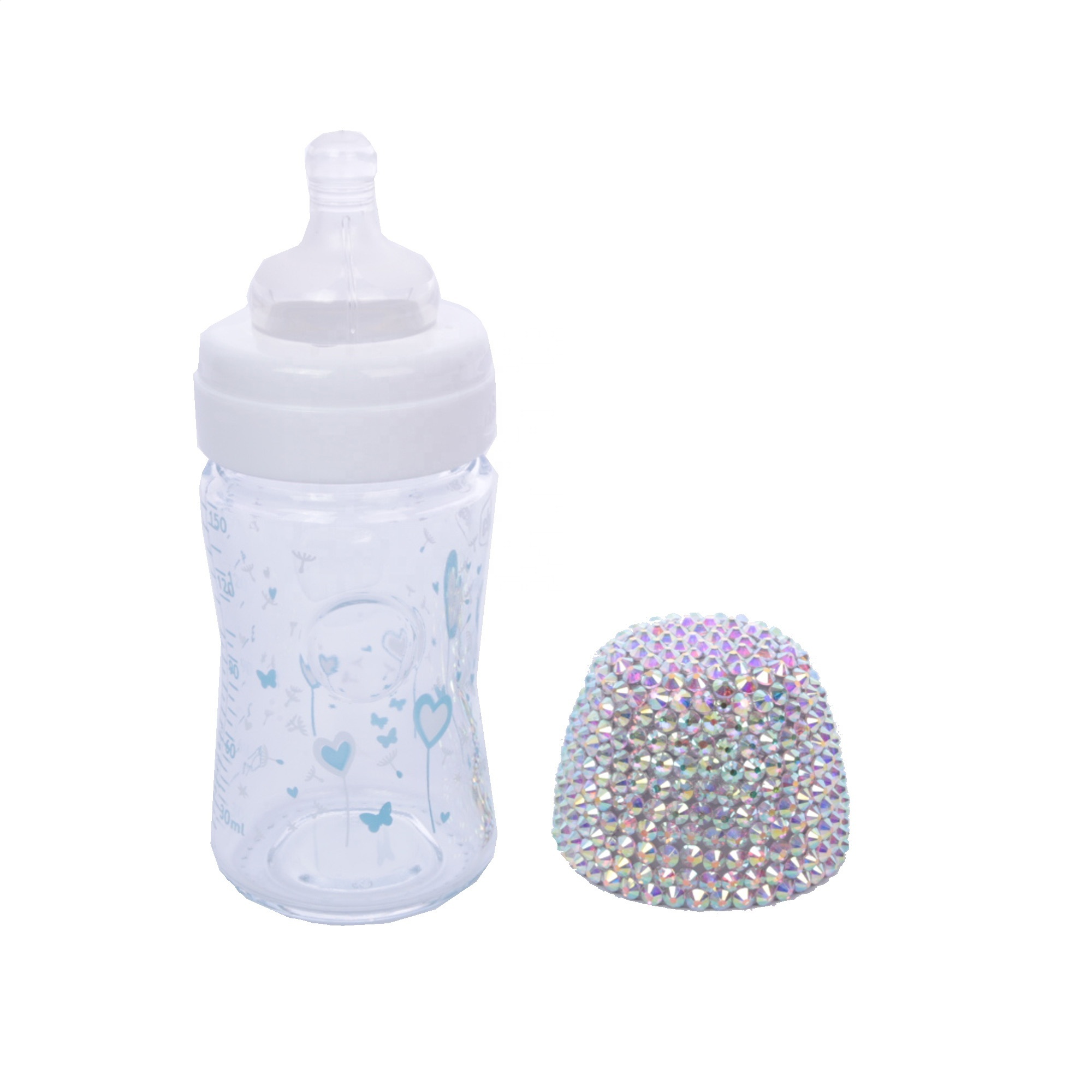 Wholesale Custom Newborn New Design Milk Water Feeding Special Warmers Baby Bottle with Handle and Straws Baby Bottle for Kids