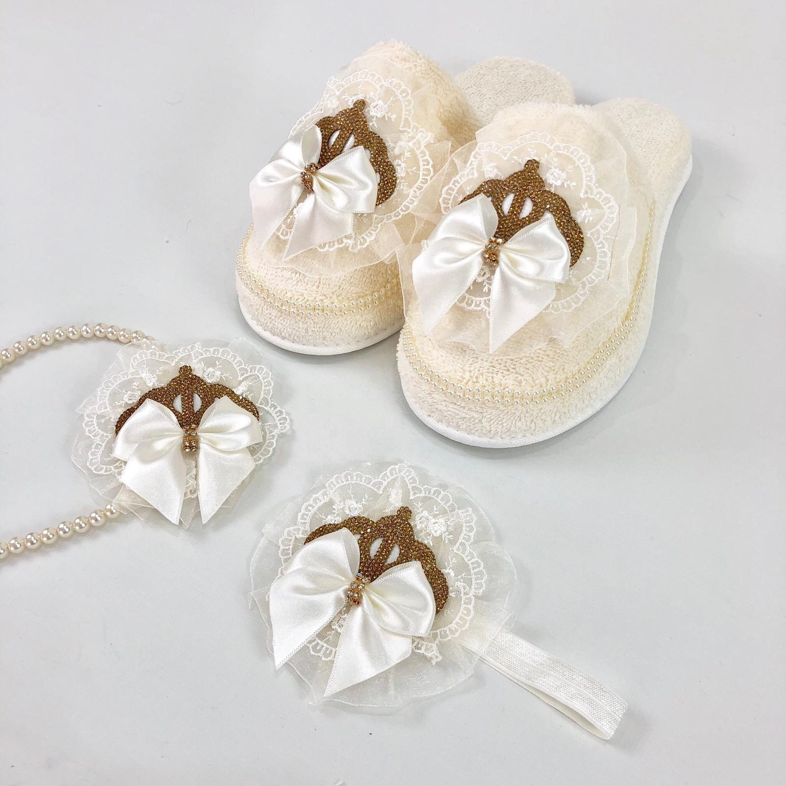 Wholesale Custom New Design Women High Quality Modern Luxury Lady White Gold Ribbon Woman Slipper Woman And Girl Hair Band