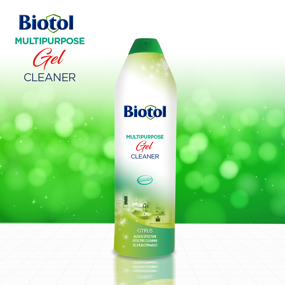 BIOTOL MULTIPURPOSE GEL CLEANER LIQUID SURFACE CLEANER GEL  BATHROOM KITCHEN HALL GEL CLEANER