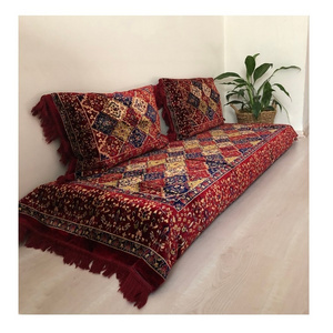 Beautiful Afghan Toshak Style Cushion And Pillow Cover Set  |  Toshak Afghani   Arab Seating Floor  Oriental Floor Seating