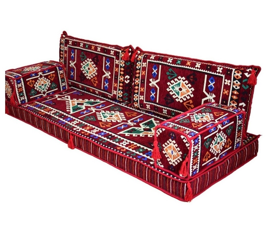 The most  Arabic Floor Seating  Oriental Floor Seating  | 190*70cm |  5 Piece  |  Empty Case Set