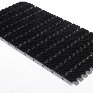 Whole Sale 25,4mm anti-vibration Rubber Top Plastic Modular Belt PP For Conveyor with optional colors.