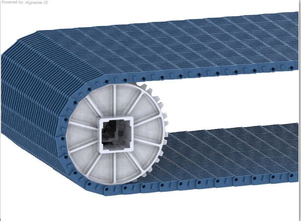 27,2mm RAISED OPEN GRID MODULAR BELT  PP For Conveyor HOT SALE FROM PRODUCTION TO SALE WHOLESALE