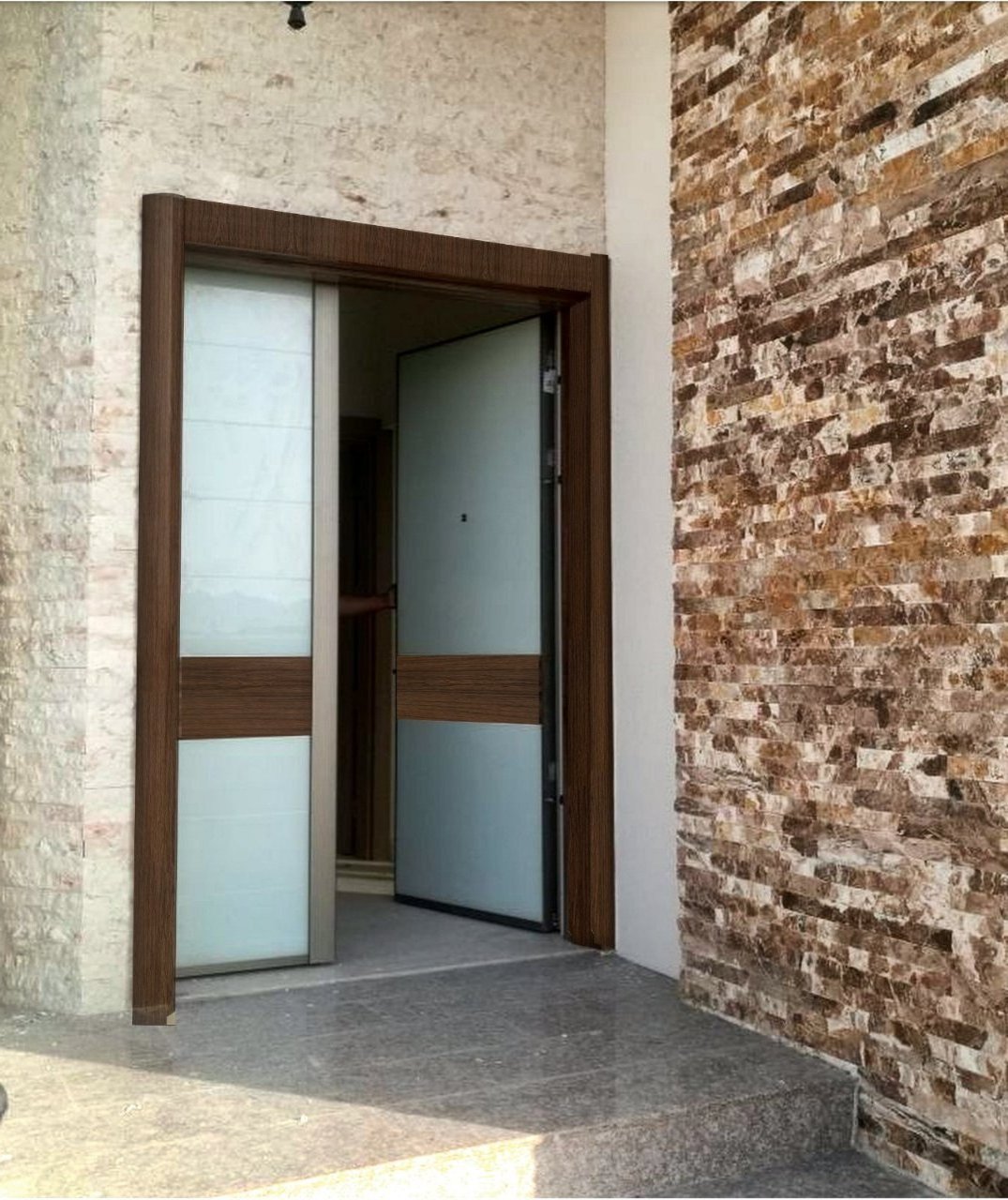 high quality Turkish security steel doors, metal modern front entrance doors for houses customizable design size color