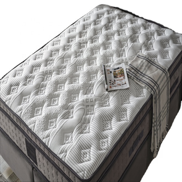 12 inch Convoluted Foam Mattress in a box Queen King Size Pocket Coil Spring Bed Mattresses