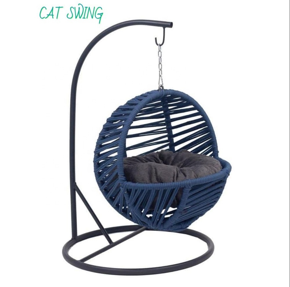 2021 Pet Hanging Swing Chair Cat  Chair Cat Basket Bed